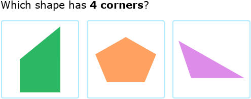 IXL | Count sides and corners | Kindergarten math
