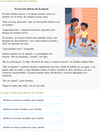 IXL | Leer ficción realista con ilustraciones | 3rd grade Spanish ...