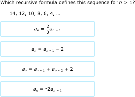 Ixl Find A Recursive Formula Precalculus Practice