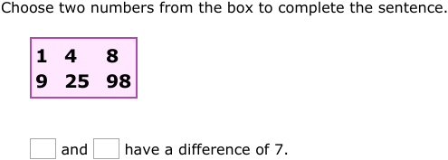 IXL | Choose numbers with a particular difference | 4th grade math