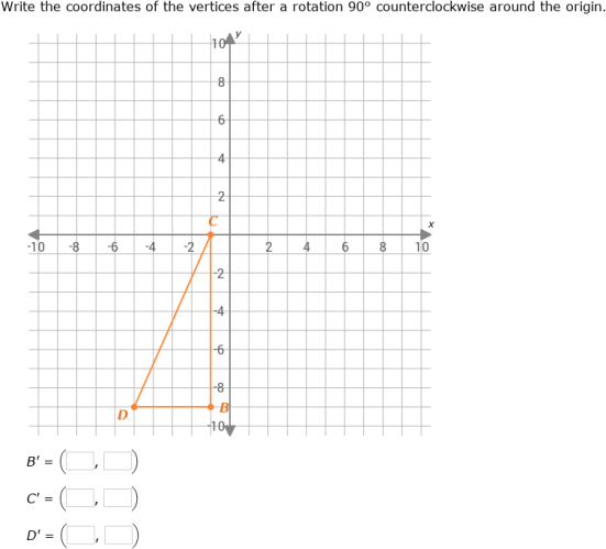 IXL - Rotations: find the coordinates (Geometry practice)