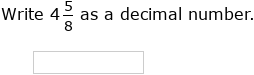 IXL | Convert fractions or mixed numbers to decimals | 7th grade math