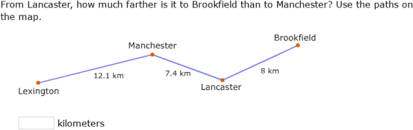 Ixl Distance Map IXL | Maps with decimal distances | 7th grade math
