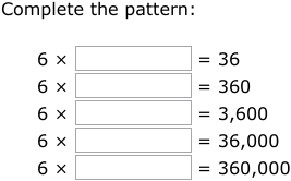 IXL | Multiplication patterns over increasing place values | 3rd grade math