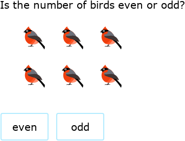 IXL | Even or odd number of shapes - up to 20 | 1st grade math