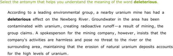 Ixl Determine The Meaning Of Words Using Antonyms In Context