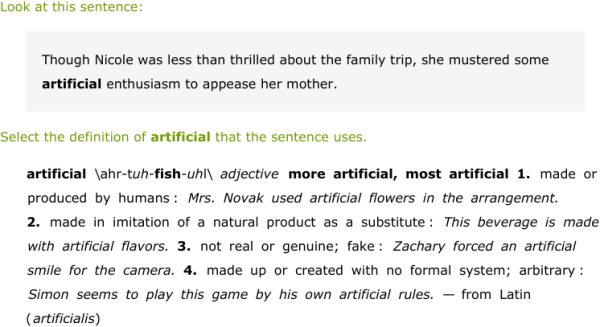 USE DICTIONARY DEFINITION visual data 8
