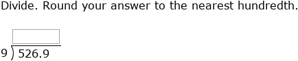 IXL | Division with decimal quotients and rounding | 5th grade math