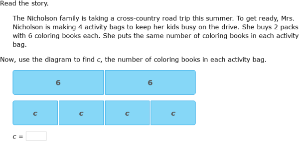 IXL | Two-step word problems with strip diagrams | 4th grade math
