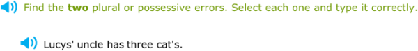 Plural Error Examples IXL | Identify and correct errors with plural and possessive nouns ...