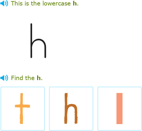 IXL | Learn the letter H | Kindergarten language arts