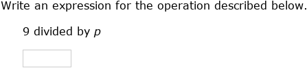 IXL | Write variable expressions: one operation | 6th grade math