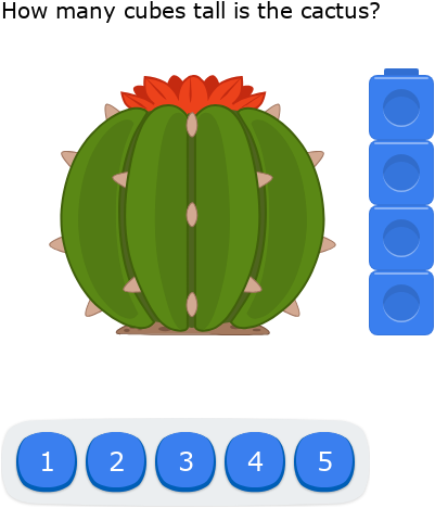 Hight Cube Math IXL | Measure height with cubes - up to 5 | Kindergarten math