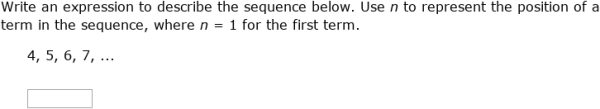 IXL | Write variable expressions for arithmetic sequences | 6th grade math