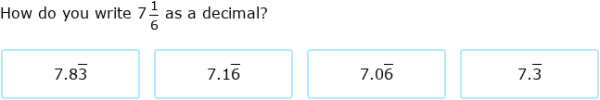 IXL | Convert fractions or mixed numbers to terminating or repeating ...