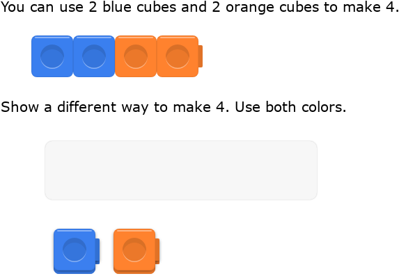 IXL | Make a number different ways using cubes - sums up to 5 ...