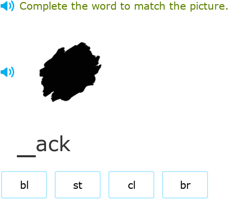 IXL | Complete the word with the right initial consonant blend | 1st ...