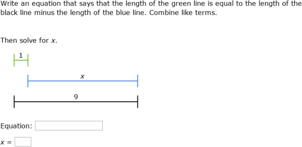 IXL | Write and solve equations that represent diagrams | 8th grade math