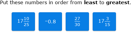 IXL | Compare and order rational numbers | 6th grade math