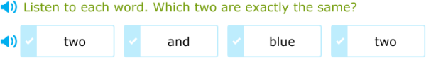 IXL | Choose the two sight words that are the same | Pre-K language arts