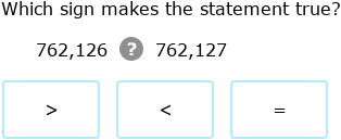 IXL | Compare numbers up to one million | 3rd grade math