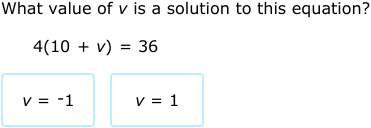 IXL - Which x satisfies an equation? (Algebra 1 practice)