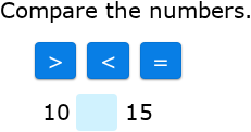 確認٩(ˊᗜˋ*)و୨୧⑅*. IXL | Compare numbers up to 20 using symbols | 1st grade math