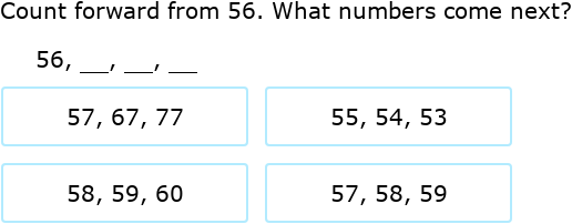 IXL | Count forward - up to 100 | Kindergarten math
