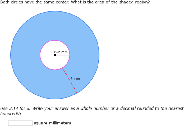 IXL | Area of complex figures involving circles | 7th grade math