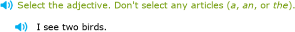 IXL | Identify adjectives | Kindergarten language arts