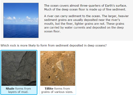 IXL - How do sedimentary rocks form? (4th grade science practice)