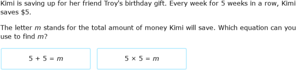 IXL | Write variable equations: word problems | 5th grade math