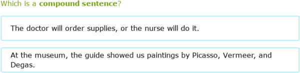 IXL | Is the sentence simple or compound? | 4th grade language arts