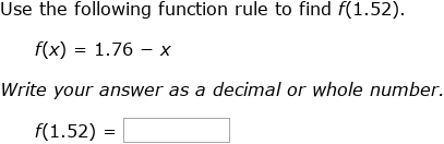 IXL | Evaluate a linear or quadratic function | 8th grade math