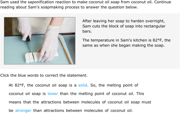 IXL | Explore chemical structure and properties: soapmaking | 7th grade ...