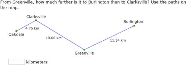 Ixl Distance Map IXL | Maps with decimal distances | 6th grade math