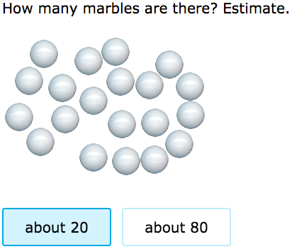 IXL - Estimate to the nearest ten (1st grade math practice)