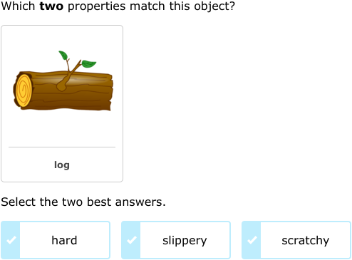 IXL | Identify properties of an object | 2nd grade science