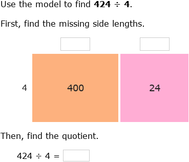IXL | Divide using area models | 5th grade math