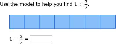 IXL | Divide whole numbers by fractions using models | 6th grade math