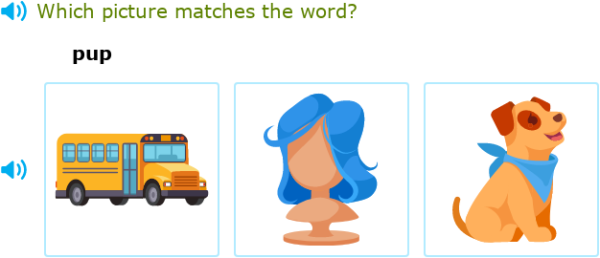 IXL | Choose the picture that matches the short u word: lowercase | Pre ...