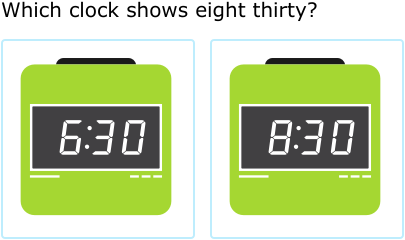 IXL | Match digital clocks and times | 1st grade math