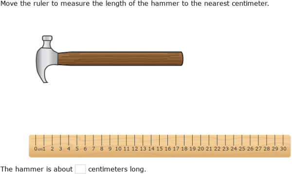 IXL | Measuring using a centimeter ruler | 4th grade math