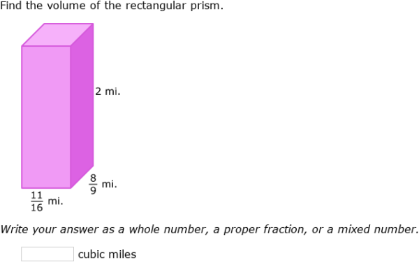 IXL | Volume of cubes and rectangular prisms with fractional side ...