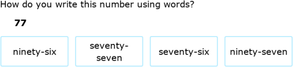 IXL | Writing numbers up to 100 in words - convert digits to words