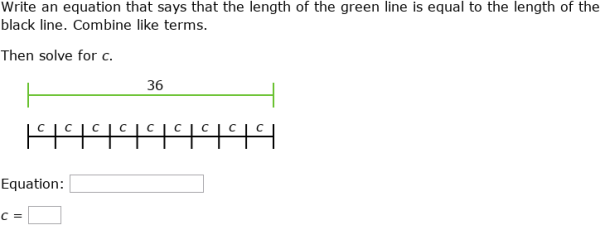 IXL | Write and solve equations that represent diagrams | 6th grade math