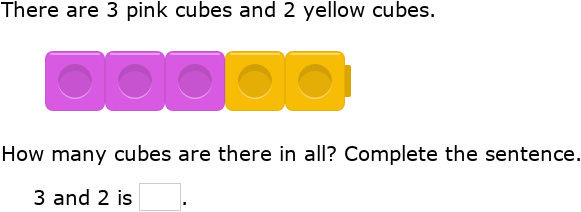 IXL | Put together numbers using cubes - sums up to 5 | Kindergarten math