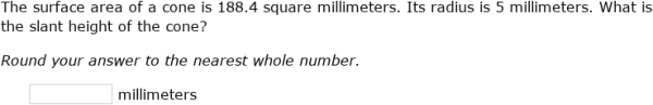 IXL | Checkpoint: Surface area and volume | 8th grade math
