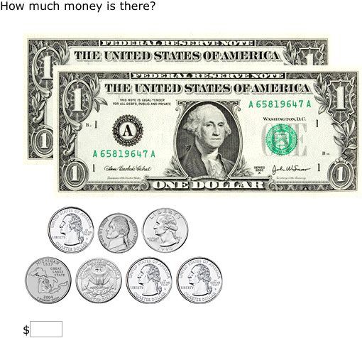 IXL - Count money - up to $5 (2nd grade math practice)