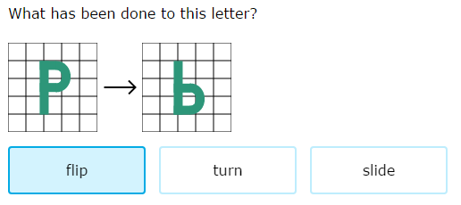 IXL - Flip, turn, and slide (2nd grade math practice)